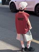 【90-150cm】Tシャツorショートパンツ 男の子 英字 クール - 画像 (3)
