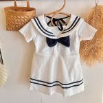 【90-140cm】水着 セーラー かわいい スイムウェア - 画像 (6)