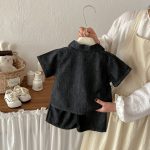 【73-100cm】ベストorセットアップ ベビー シンプル　通園・お出かけに - 画像 (6)