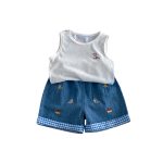【73-120cm】ベストor半袖Ｔシャツorパンツ ベビー かわいい カジュアル - 画像 (6)