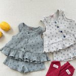 【80-130cm】セットアップ 女の子 花柄 フリル ニット - 画像 (5)