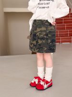 【100-170cm】スカート 女の子 おしゃれ ストリート カモフラー - 画像 (5)