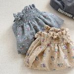 【80-130cm】ショートパンツ 女の子 花柄 ギャザー - 画像 (6)