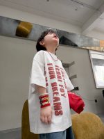 【100-150cm】Tシャツ 夏新作 プリント 半袖 - 画像 (3)