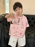 【90-140cm】半袖Ｔシャツ 男の子 プリント ルーズ トレンド - 画像 (3)