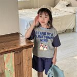 【80-130cm】半袖Ｔシャツ 女の子 プリント 刺繍 ゆったり - 画像 (3)