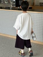 【90-160cm】半袖Ｔシャツ 男の子 プリント 英字 着せやすい - 画像 (5)