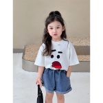 【100-150cm】Tシャツ シンプル カワイイ カジュアル - 画像 (3)