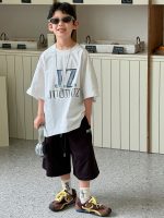 【90-160cm】半袖Ｔシャツ 男の子 プリント 英字 着せやすい - 画像 (3)
