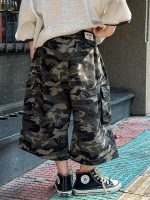 【90-150cm】パンツ 男の子 カモフラ ポケット付き トレンド - 画像 (4)