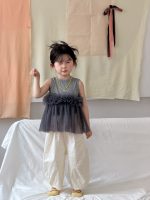 【90-140cm】ベスト 女の子 チュール 切り替え おしゃれ - 画像 (5)