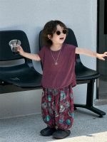 【90-150cm】半袖Ｔシャツ 男の子 バットスリーブ トレンド - 画像 (4)