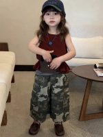 【90-150cm】ベストorパンツorセットアップ 女の子 カモフラ お出かけに - 画像 (6)