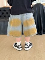 【90-140cm】ショートパンツ 男の子 タイダイ ジーンズ - 画像 (3)