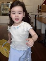 【90-150cm】半袖Ｔシャツorパンツ 女の子 フリル おしゃれ - 画像 (3)