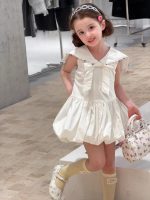 【90-150cm】ワンピース 女の子 セーラーカラー リボン かわいい - 画像 (3)