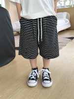 【90-150cm】ショートパンツ 男の子 ボーダー柄 ストリート風 - 画像 (4)