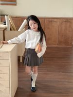 【100-170cm】シャツ 女の子 フリル ナチュラル 通園・お出かけに