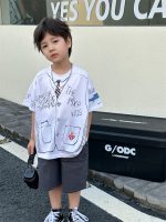 【90-140cm】半袖Ｔシャツ 男の子 プリント ルーズ トレンド - 画像 (5)
