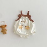 【66-90cm】ロンパース ベビー キュート キャミ 動物柄 - 画像 (4)