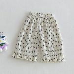 【73-120cm】パンツ ベビー 女の子 フリルデザイン 花柄 - 画像 (8)
