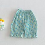 【73-120cm】パンツ ベビー 女の子 フリルデザイン 花柄 - 画像 (9)