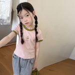 【100-170cm】半袖 Ｔシャツ 女の子 おしゃれ シンプル - 画像 (5)