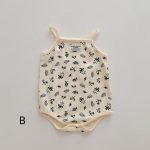 【66-90cm】キャミロンパース ベビー プリント 着心地良い - 画像 (8)