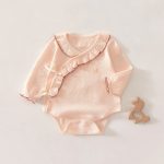【52-80cm】ロンパース ベビー 蝶結び フリル - 画像 (3)