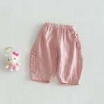 【73-120cm】パンツ 女の子 無地 おしゃれ ナチュラル - 画像 (6)