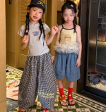 【90-150cm】半袖Ｔシャツ or キャミソール or パンツ 女の子 おしゃれ カジュアル - 画像 (5)
