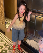 【90-150cm】半袖Ｔシャツ or キャミソール or パンツ 女の子 おしゃれ カジュアル - 画像 (10)