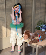 【90-150cm】キャミソール or パンツ 女の子 カートゥーン チュール