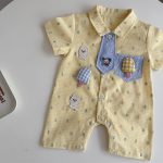 【66-100cm】ロンパース キイロ アイス クリーム 可愛い ベビー服 - 画像 (13)