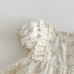 【66-90cm】ロンパース レース フラワー ベビー服 - 画像 (12)