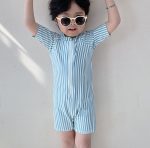 【80-130cm】水着 帽子付き 長袖 日焼け止め スイムウェア - 画像 (5)