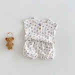 【66-100cm】セットアップ ベビー 熊柄 快適な着心地 - 画像 (2)