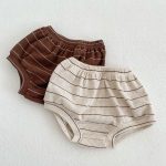 【66-100cm】セットアップ ベビー 韓国風 ボーダーワッフル - 画像 (6)