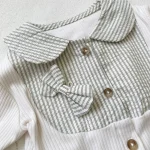 【66-90cm】ロンパース ベビー フォマールリボン 前開き - 画像 (13)