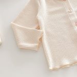 【73-120cm】カーディガンorデニムパンツ 柔らか クリーム シンプル - 画像 (14)
