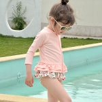 【80-135cm】水着 リボン チェリー スウィート スイムウェア - 画像 (5)