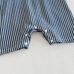 【予約販売】【73-100cm】サロペット ブルー ストライプ カジュアル ベビー服 - 画像 (7)