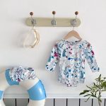 【66-100cm】水着 長袖 花柄 プリント おしゃれ - 画像 (6)