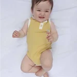 【66-90cm】ロンパース ベビー 無地 ノースリーブ - 画像 (4)