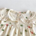 【66-100cm】ロンパース 花柄 半袖 女の子 おしゃれ - 画像 (8)