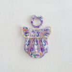 【66-140cm】ロンパース or ワンピース ベビー 女の子 フリルワッフル - 画像 (5)