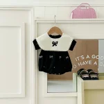 【66-100cm】ロンパース ベビー 女の子 おしゃれ リボン - 画像 (5)
