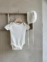 【66-90cm】ロンパース ベビー 半袖 無地 通気性抜群 肌触り良い - 画像 (12)