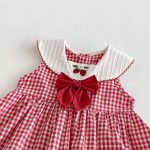 【73-120cm】ワンピース 蝶結び付き ノースリーブ 女の子 おしゃれ - 画像 (12)