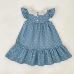 【66-130cm】ロンパース or ワンピース 肩フリル リボン柄 - 画像 (29)